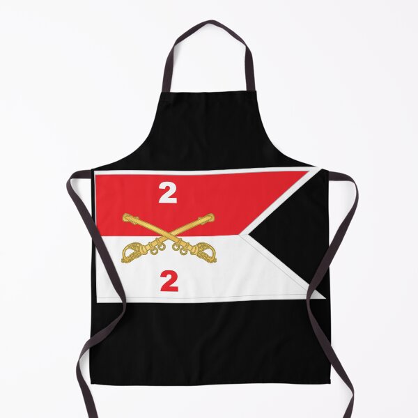 Item preview, Army - 2nd Squadron - 2nd Cavalry Guidon w White Boundries X 300 designed and sold by Military Insignia Products.