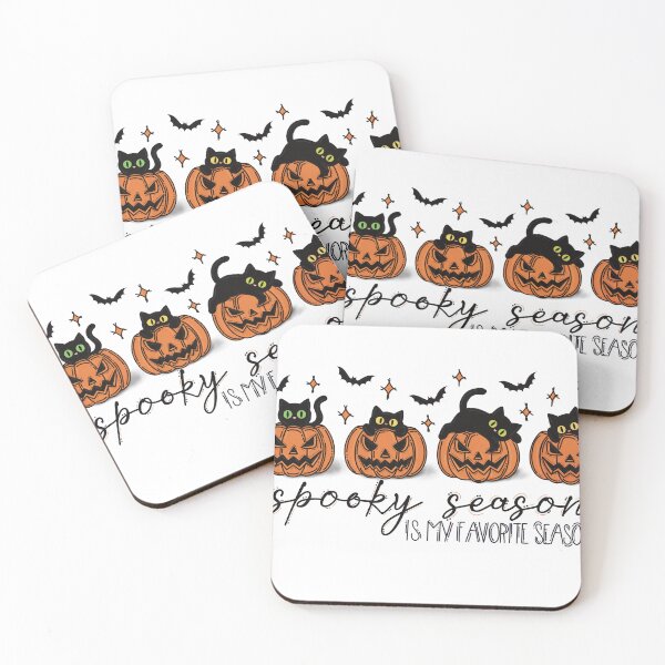 Item preview, Spooky Season Is My Favorite Season, Black Cats in Pumpkins designed and sold by AlishaLynch Studios.