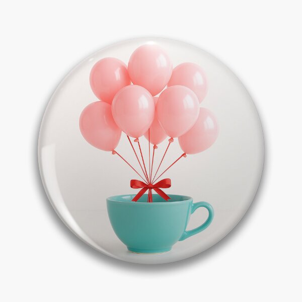 Item preview, Cup of Balloons with Red Bow designed and sold by SassyArtistry.