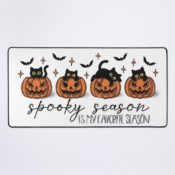 Item preview, Spooky Season Is My Favorite Season, Black Cats in Pumpkins designed and sold by AlishaLynch Studios.