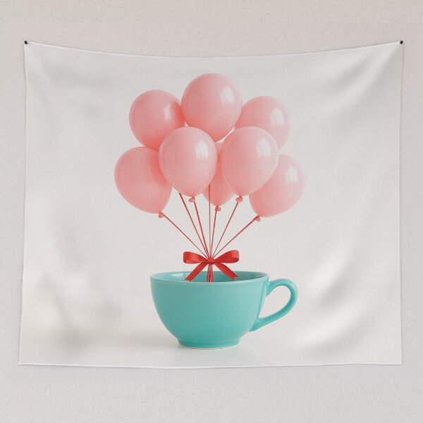 Item preview, Cup of Balloons with Red Bow designed and sold by SassyArtistry.