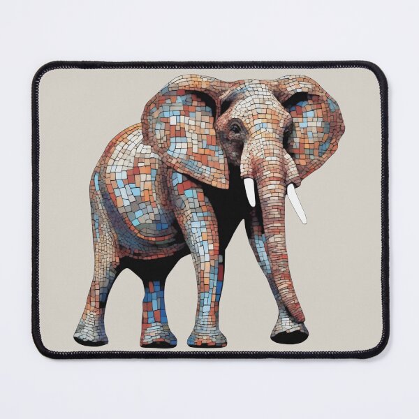 Item preview, mosaic pet elephant designed and sold by designmari.