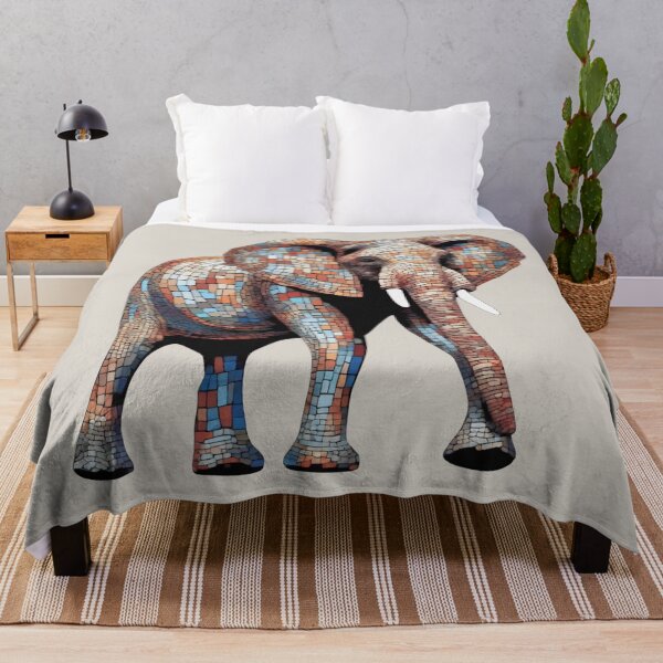Item preview,  mosaic pet elephant designed and sold by designmari.