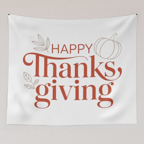 Item preview, Happy Thanksgiving Aesthetic T-Shirt | Minimalist Fall Decor & Autumn Harvest Gift designed and sold by ZENTIO.