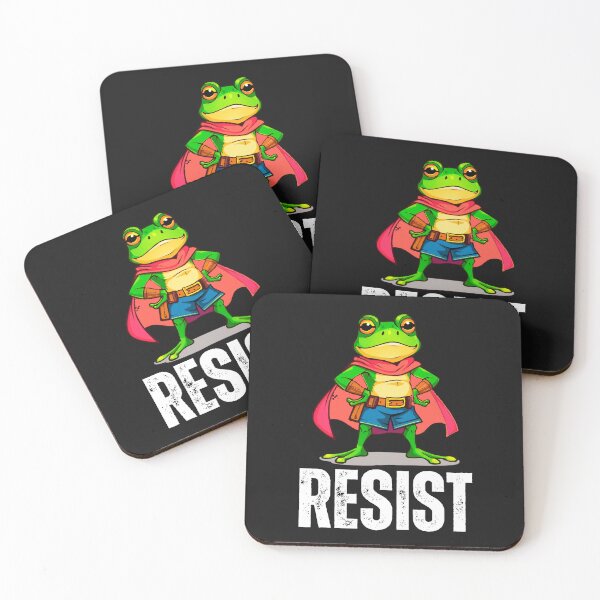 Item preview, Resist frog hero Free Portland Chicago DC Los Angeles  designed and sold by erozzz.