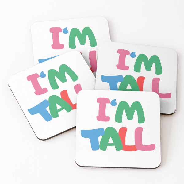 Item preview, I’m Tall – Color Pop Bubble Letter Design designed and sold by Embrace Tall.