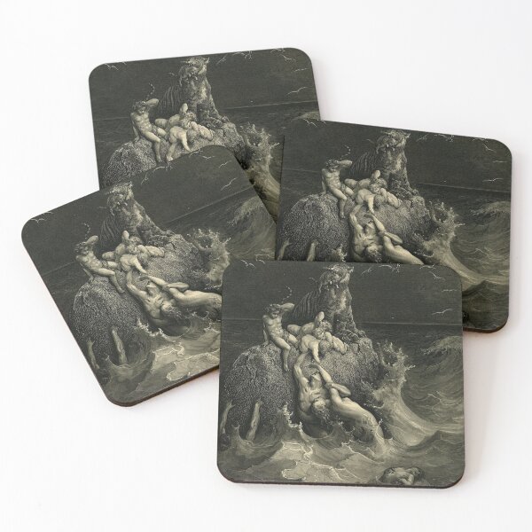 Item preview, 'The deluge' in the Holy Bible by Gustave Doré designed and sold by Filologica.