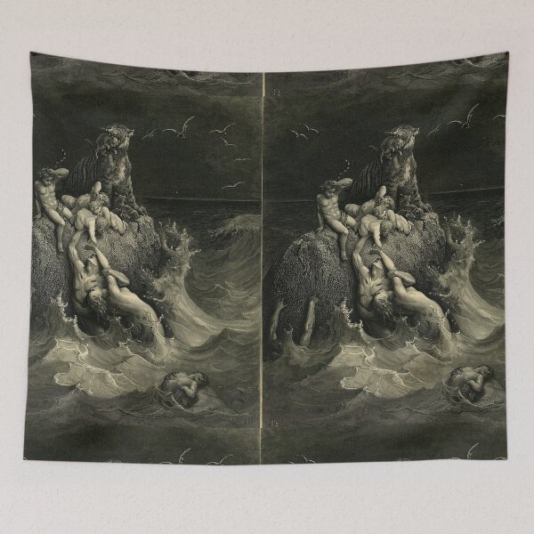 Item preview, 'The deluge' in the Holy Bible by Gustave Doré designed and sold by Filologica.