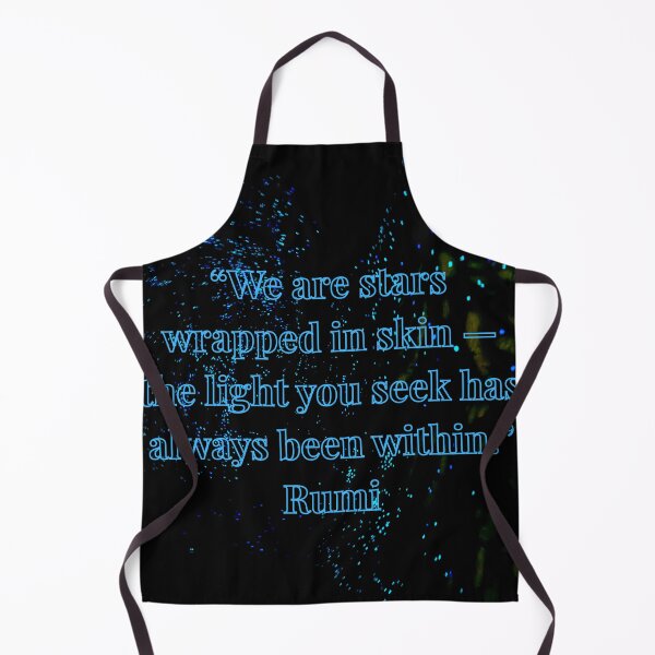 Item preview, Stars Wrapped in Skin — Rumi Quote designed and sold by TrisaThyme.