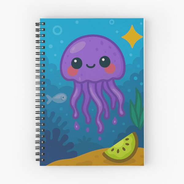 Item preview, Jelly Jellyfish – Kawaii Grape Sea Creature designed and sold by Whiskers&Waffles.