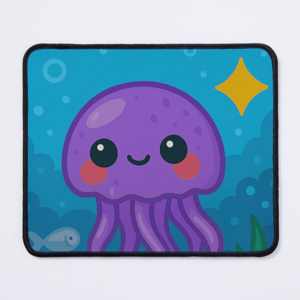 Item preview, Jelly Jellyfish – Kawaii Grape Sea Creature designed and sold by Whiskers&Waffles.