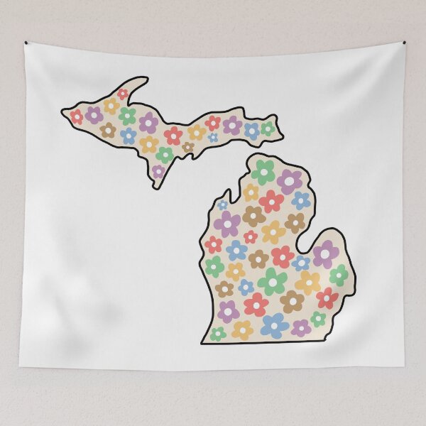 Item preview, Michigan Floral Boho Neutral Pastel designed and sold by RBCreationsinMI.