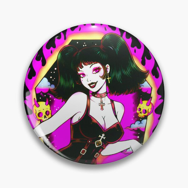 Item preview, Bubblegum Pink E-Girl Witch designed and sold by CoffinsArt.