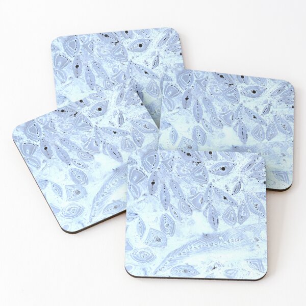 Item preview, Blue Forams for scarves designed and sold by henrydriftwood.