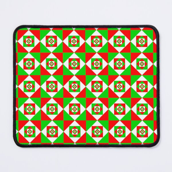 Item preview, Geometric Quilt: Christmas/Italian Flag designed and sold by SarahJosArt.