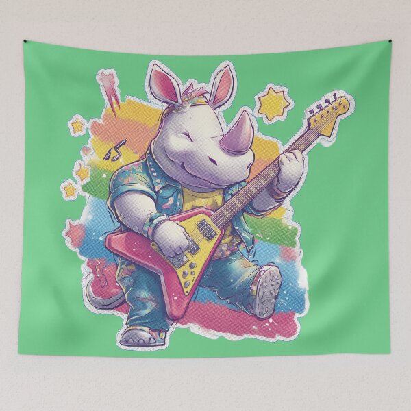 Item preview, Rockin’ Rhino: The Groove Stampede designed and sold by ArgentoArt.