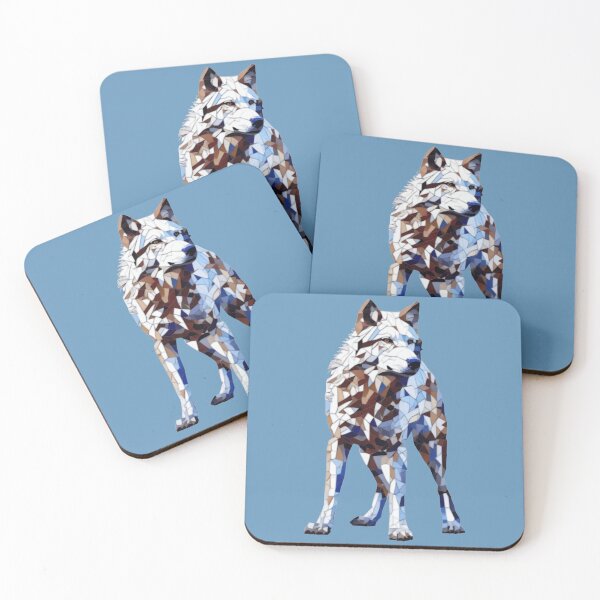 Item preview, mosaic wolf designed and sold by designmari.