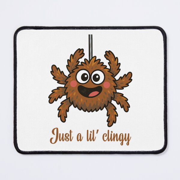 Item preview, Just a Lil’ Clingy – Cute Spider Cartoon designed and sold by CanSparkleArt.