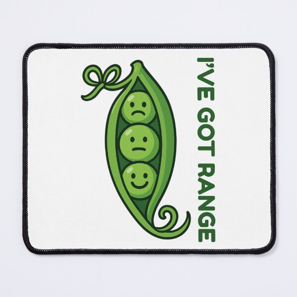 Item preview, I’ve Got Range – Funny Peas Cartoon designed and sold by CanSparkleArt.