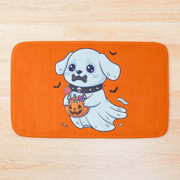 Item preview, Whimsical Ghost Dog Dark Halloween Spooky Puppy Rocker Cute designed and sold by ThreadScapes.
