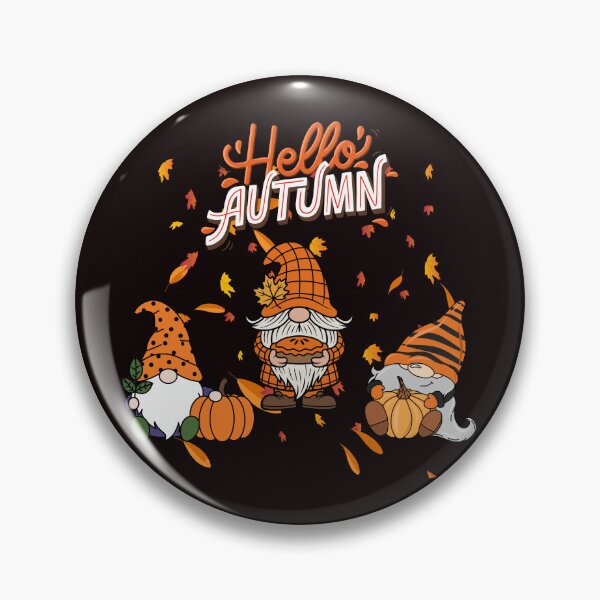 Item preview, Hello Autumn Gnomes Thanksgiving T-Shirt - Cute Fall Harvest Gnomes Tee designed and sold by passiveink.