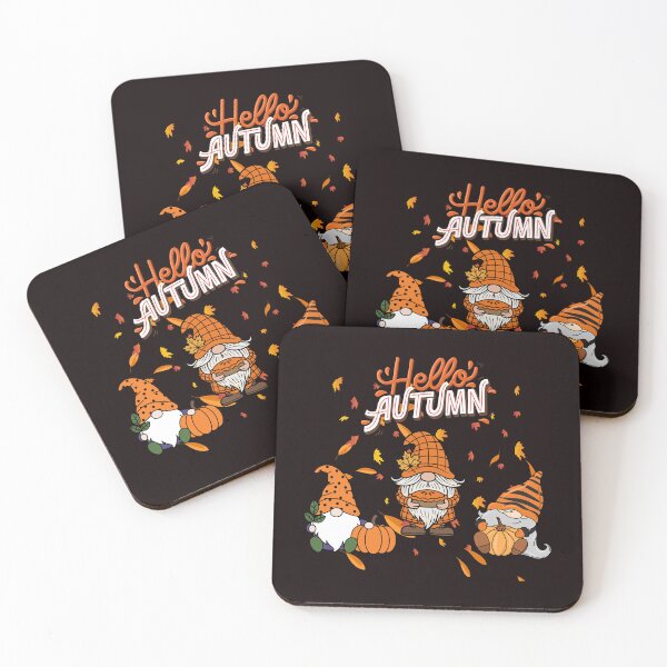 Item preview, Hello Autumn Gnomes Thanksgiving T-Shirt - Cute Fall Harvest Gnomes Tee designed and sold by passiveink.