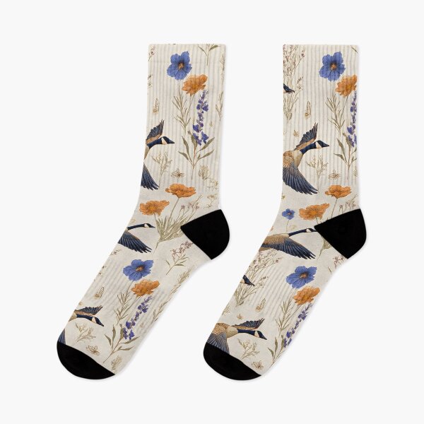 Item preview, Flying geese and wildflowers boho style fall design designed and sold by Lewis-mart.