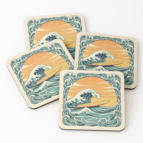 Item preview, Catch the Sun Retro Surfer Wave designed and sold by Popettte.