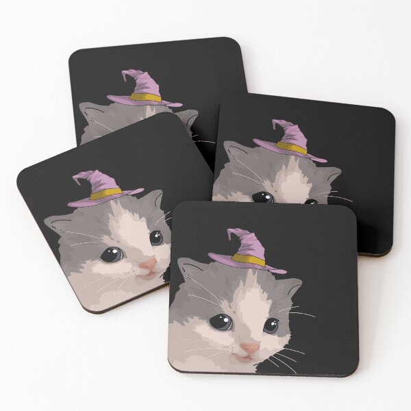 Item preview, haha hehe cat witch hat halloween  designed and sold by piano-fingers.
