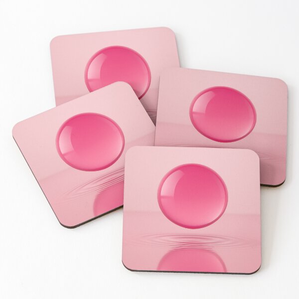 Item preview, Floating pink sphere over calm water designed and sold by SassyArtistry.
