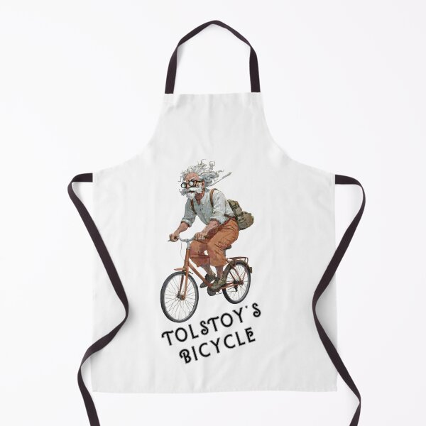 Item preview, Tolstoy’s Bicycle – Whimsical Literary Cycling Art designed and sold by Psycho-Crazy.