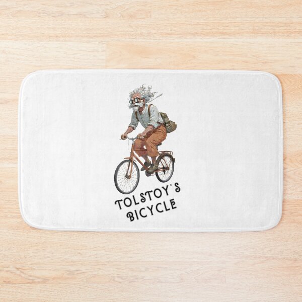Item preview, Tolstoy’s Bicycle – Whimsical Literary Cycling Art designed and sold by Psycho-Crazy.