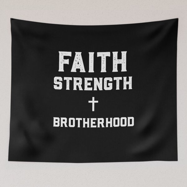 Item preview, Faith, Strength + Brotherhood – Inspirational & Motivational Faith-Based Design designed and sold by DailyStrength.