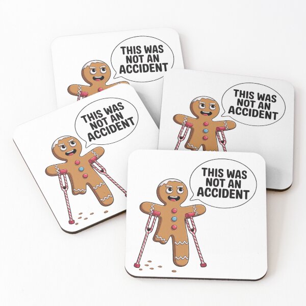 Item preview, This Was Not An Accident - Angry Christmas Gingerbread Man designed and sold by signshirtz.