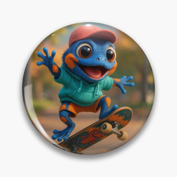 Item preview, Skater Poison Dart Frog designed and sold by Sillytoe.