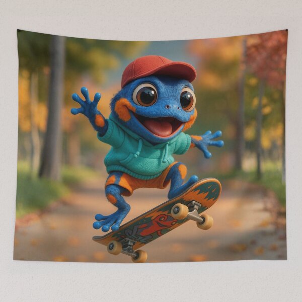 Item preview, Skater Poison Dart Frog designed and sold by Sillytoe.