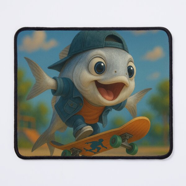 Item preview, Skater Pompano Fish designed and sold by Sillytoe.