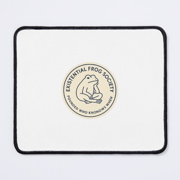 Item preview, Existential Frog Society – Funny Minimalist Design for Deep Thinkers designed and sold by EugenioPrints.