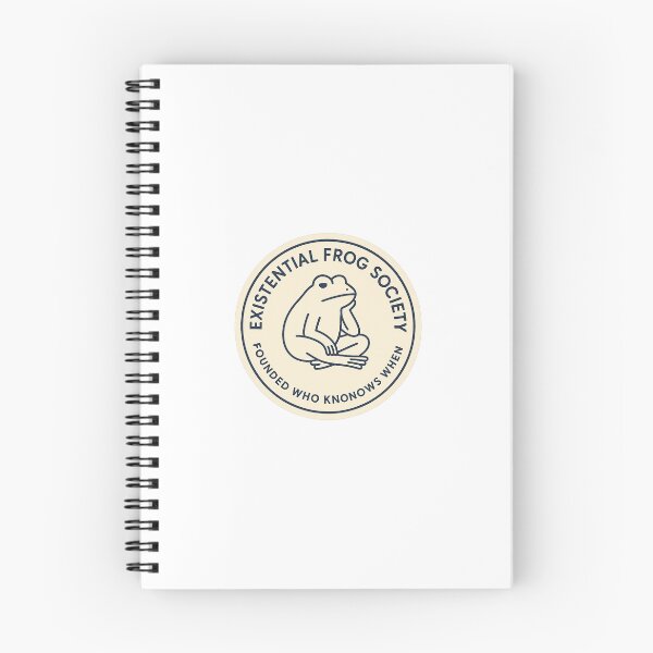 Item preview, Existential Frog Society – Funny Minimalist Design for Deep Thinkers designed and sold by EugenioPrints.
