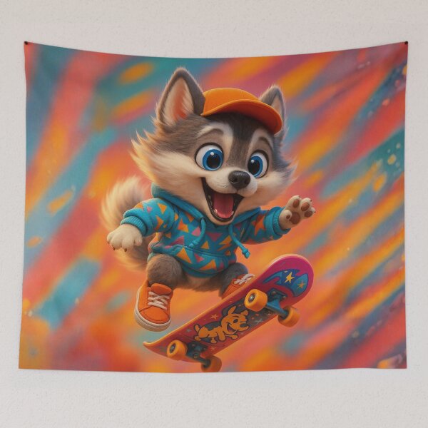 Item preview, Skater Pomsky designed and sold by Sillytoe.