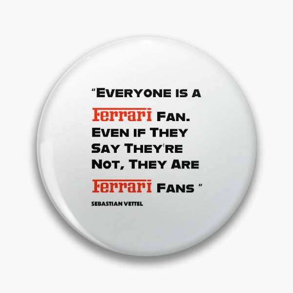 Item preview, Ferrari fan Quote - Sebastian Vettel  designed and sold by The Domestic Order .