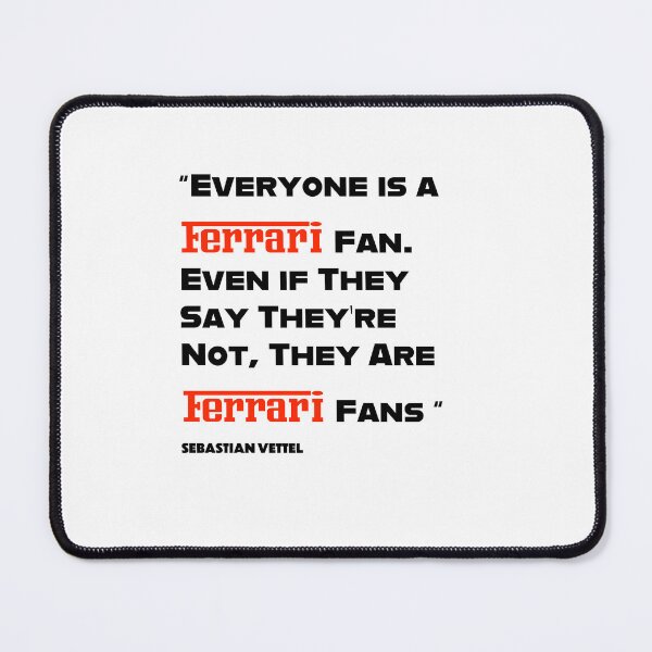 Item preview, Ferrari fan Quote - Sebastian Vettel  designed and sold by The Domestic Order .