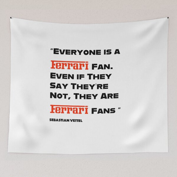 Item preview, Ferrari fan Quote - Sebastian Vettel  designed and sold by The Domestic Order .