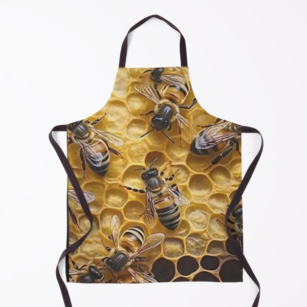 Item preview, Delantal de Cocina Panal de Abejas – Dulzura y Naturaleza en tu Cocina designed and sold by OpenMark.