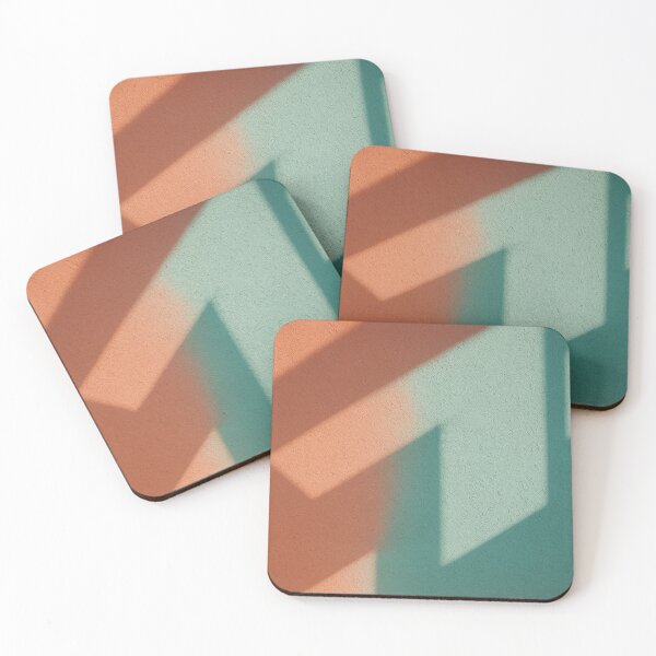 Item preview, Shadow geometry on orange and teal wall designed and sold by SassyArtistry.