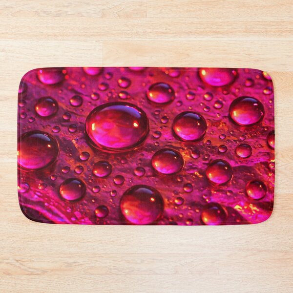 Item preview, Water droplets on vibrant pink surface designed and sold by SassyArtistry.