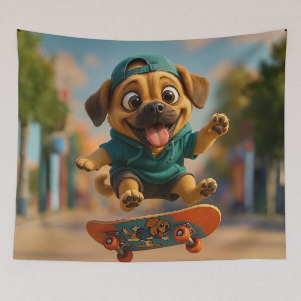 Item preview, Skater Puggle designed and sold by Sillytoe.