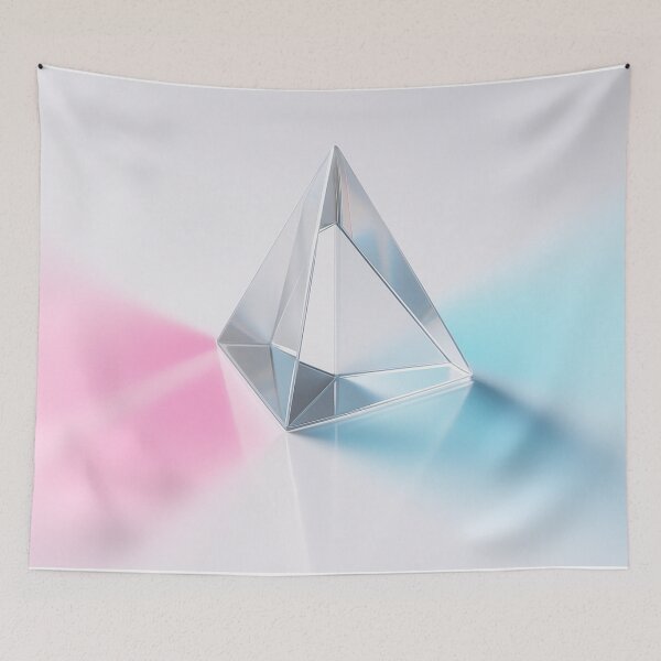 Item preview, Glass prism with pink and blue light designed and sold by SassyArtistry.