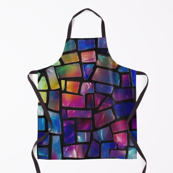 Item preview, ? Delantal de Cocina Vitral – Color y Creatividad en Cada Receta designed and sold by OpenMark.