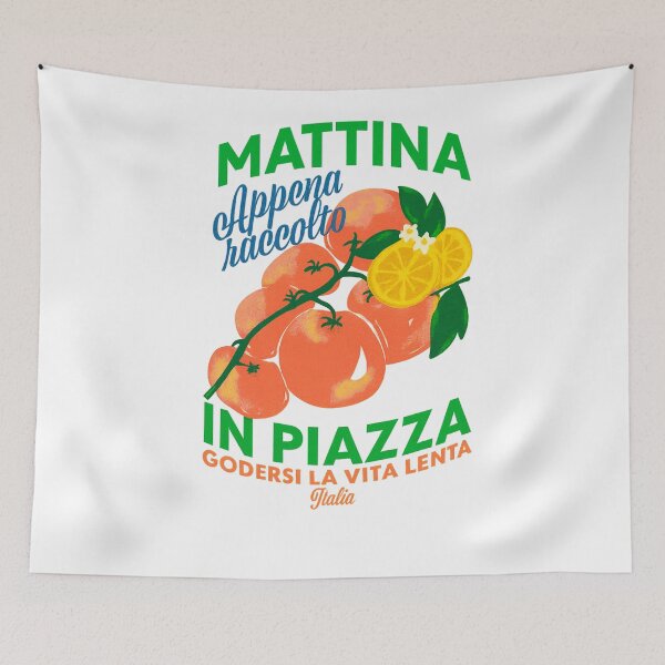 Item preview, Mattina in Piazza – Italian Vintage Market Design designed and sold by CapyToon.
